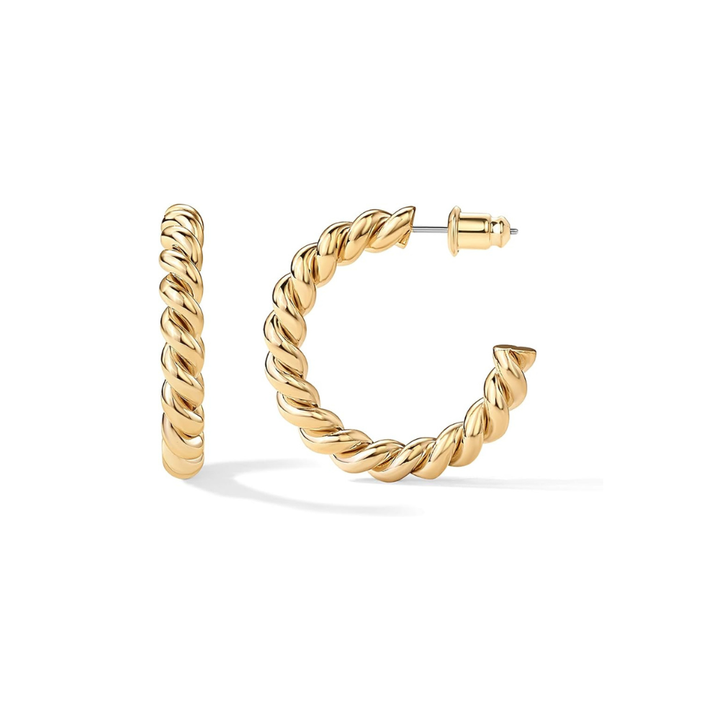 Pendientes Argolla Trenzada | Oro
