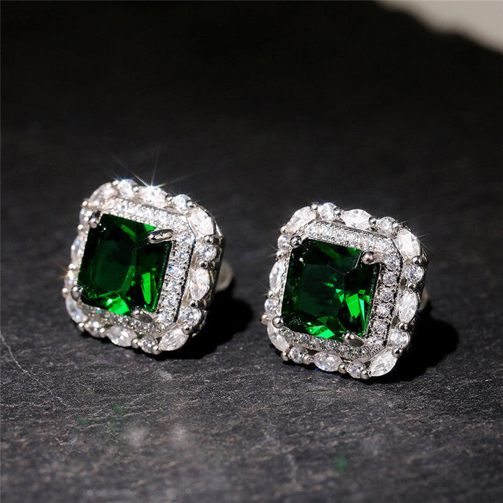 Pendientes de Esmeralda con Diamantes