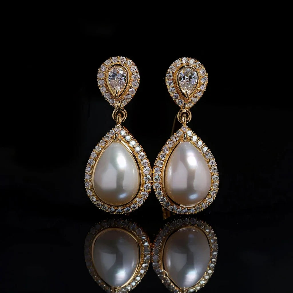 Pendientes Gota con Perla