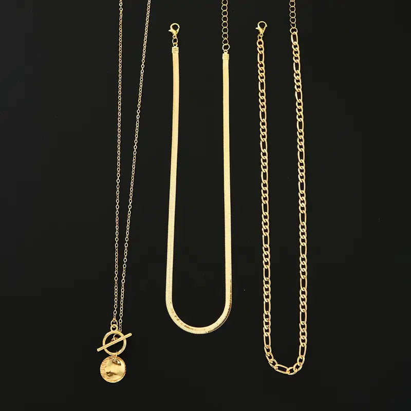 Collar Savira Moneda Texturizada | Oro