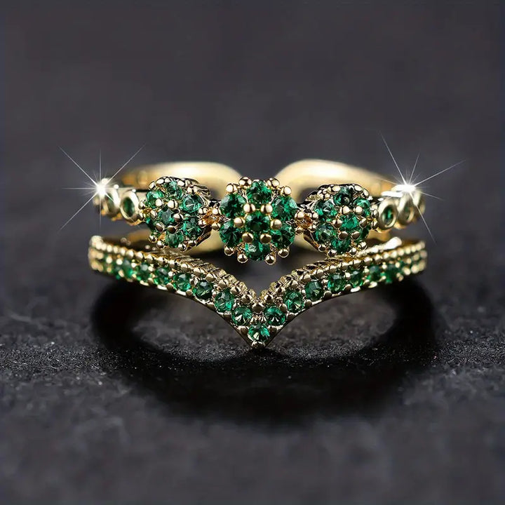 Anillo Corona de Esmeralda