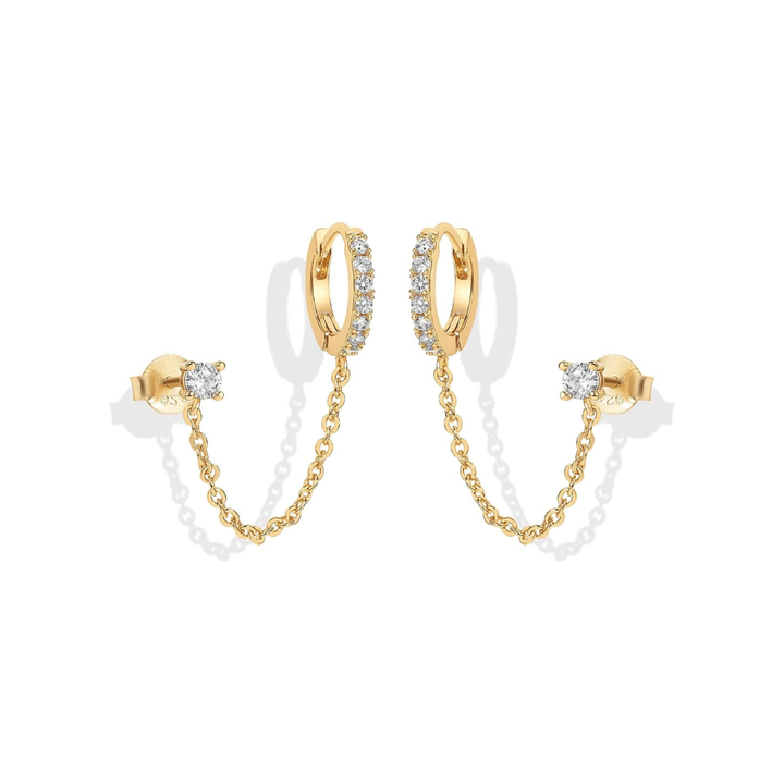 Pendientes Cadena Adella | Oro