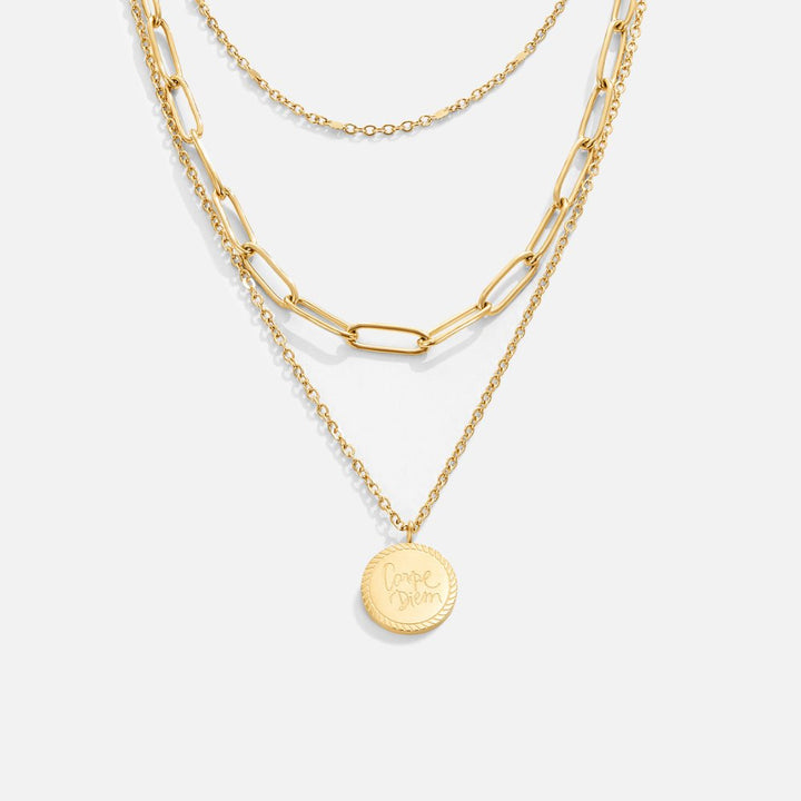 Collar de capas con monedas Janie