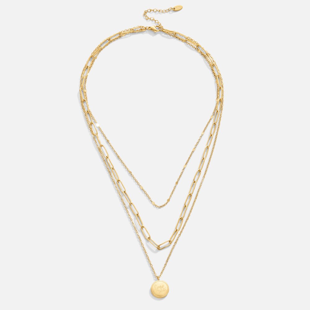 Collar de capas con monedas Janie