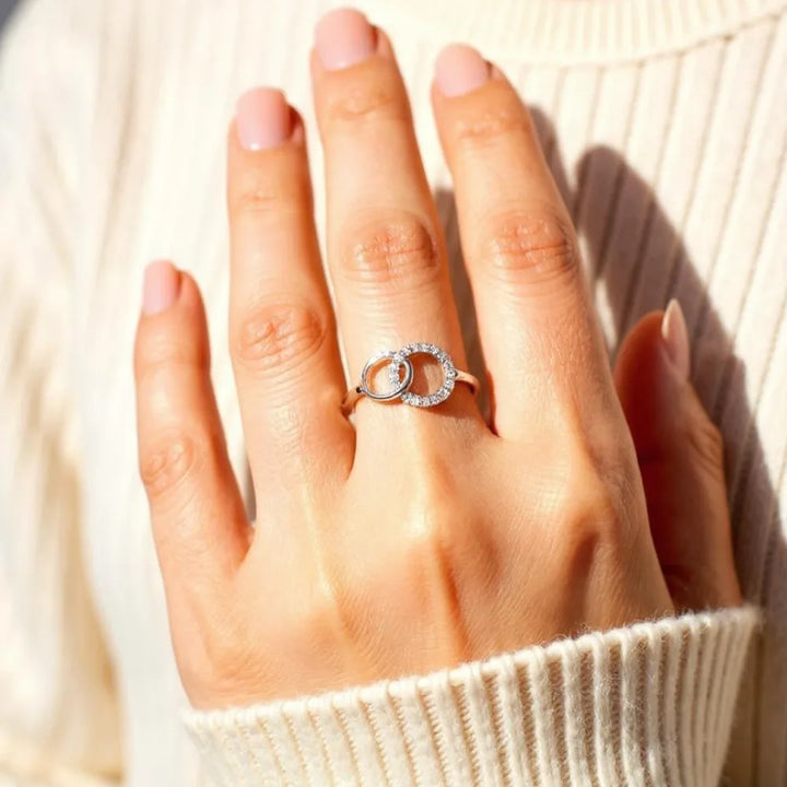 Anillo Hermanas por Siempre – La hermana mayor y la hermanita (Ajustable)