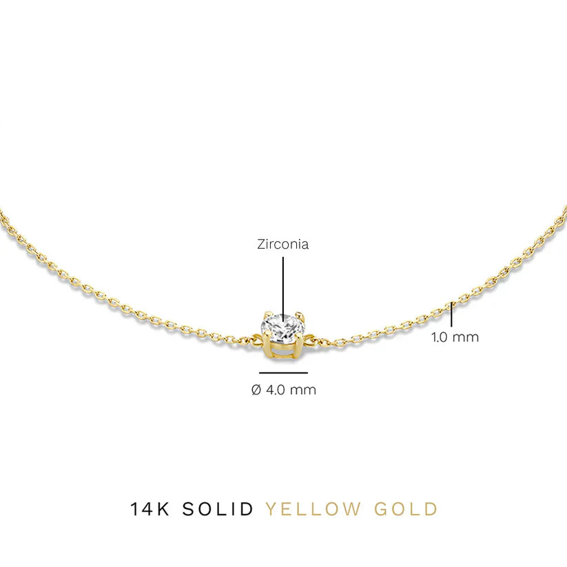 Pulsera Cléa Piedra Moissanite | Oro