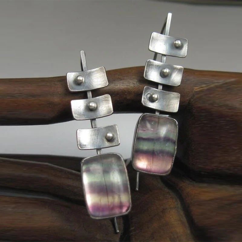 Pendientes en Plata con Degradado