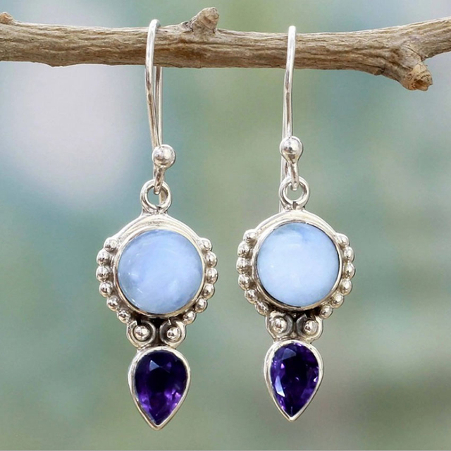 Pendientes Denise con Piedra de Luna