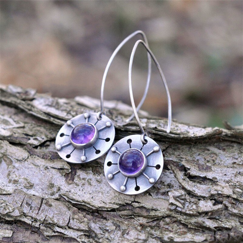 Pendientes Vintage Malva