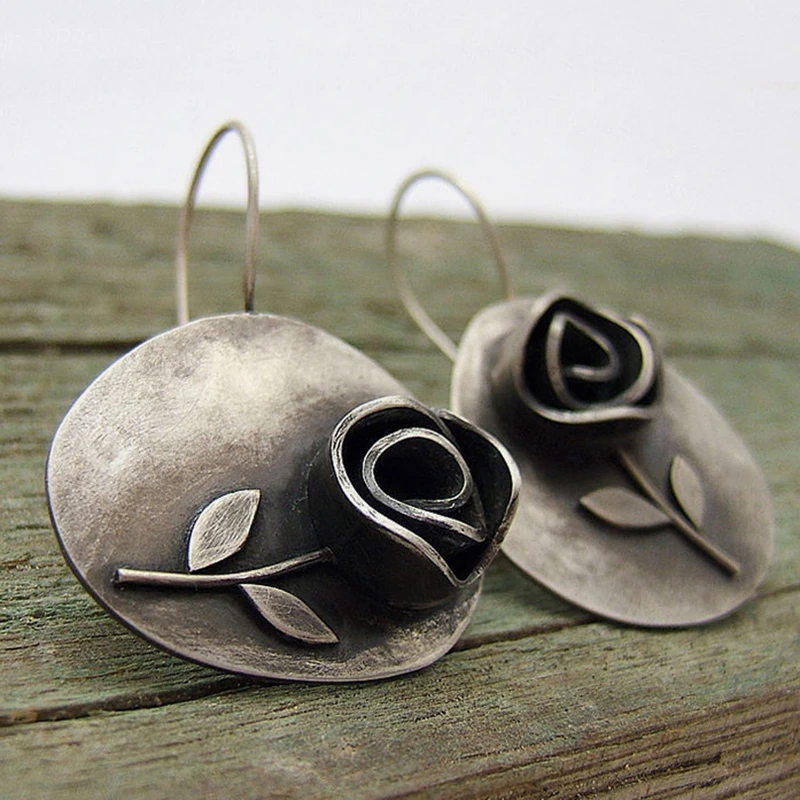Pendientes Rosa Vintage