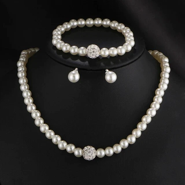 Elegante conjunto de perlas