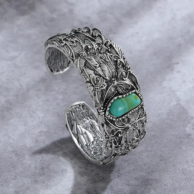 Pulsera vintage de piedra turquesa