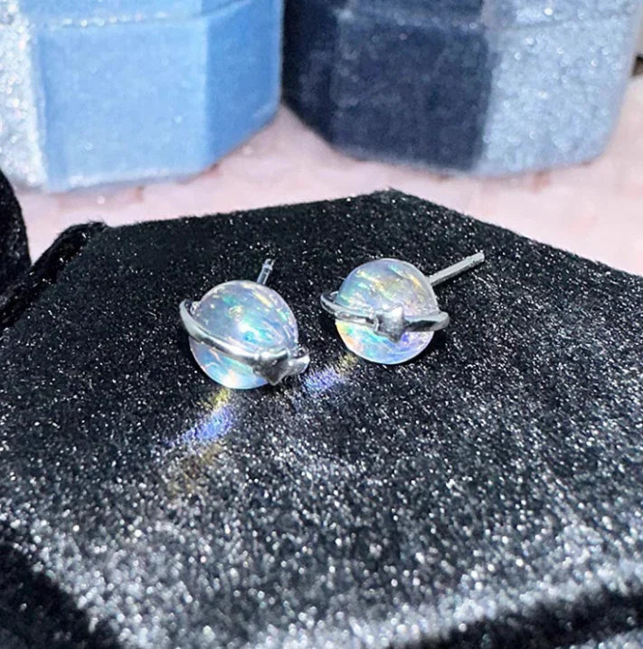Pendientes Mariana con piedra lunar