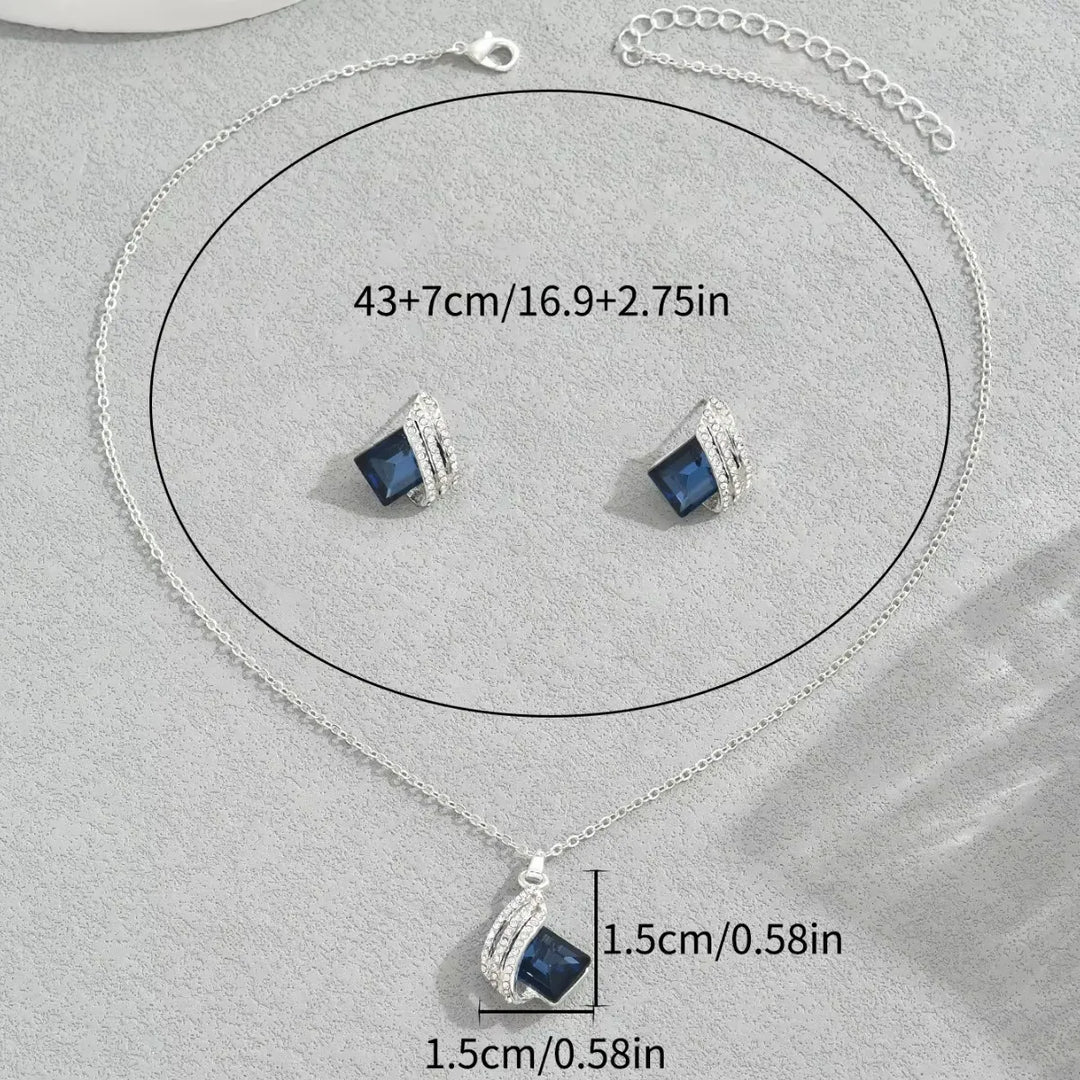 Conjunto de Joyería Aurora Azul