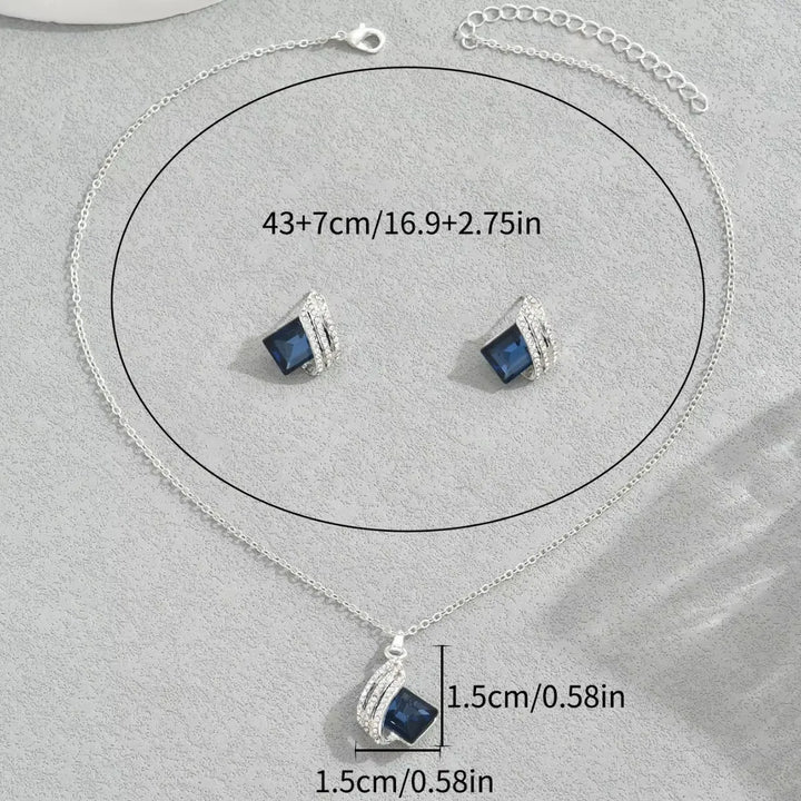 Conjunto de Joyería Aurora Azul
