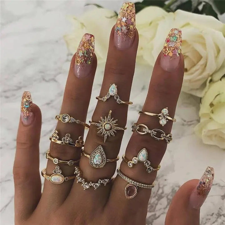 Conjunto de Anillos Elegantes