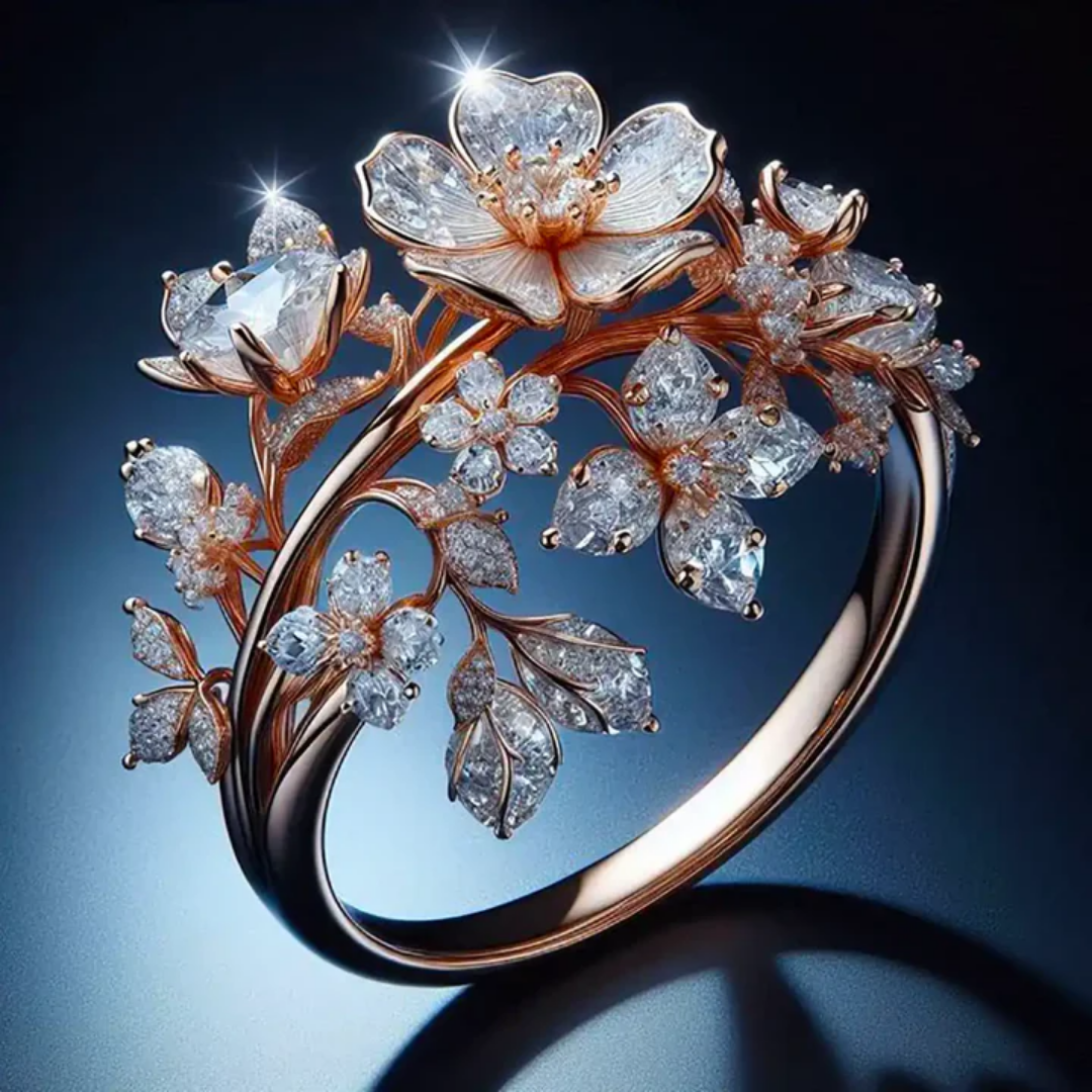 Anillo Bright Crystal Blossom