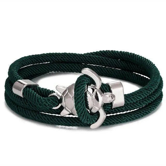 Pulsera artesanal con tortuga marina