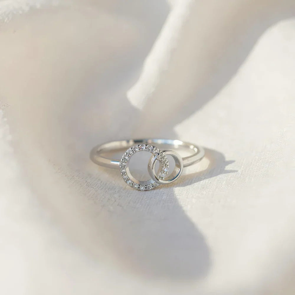 Anillo Hermanas por Siempre – La hermana mayor y la hermanita (Ajustable)