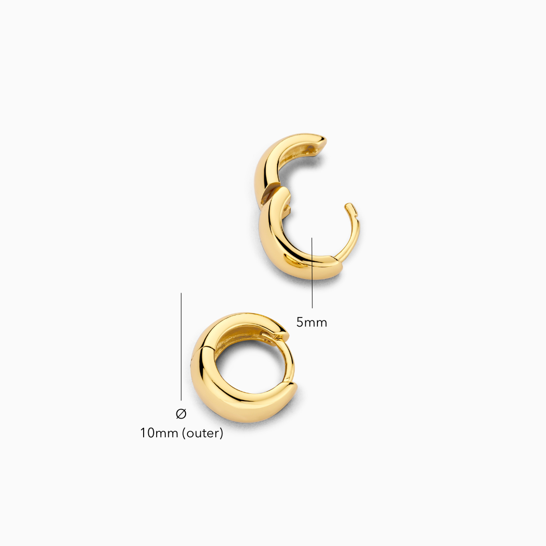 Pendientes Argolla Lumière | Oro