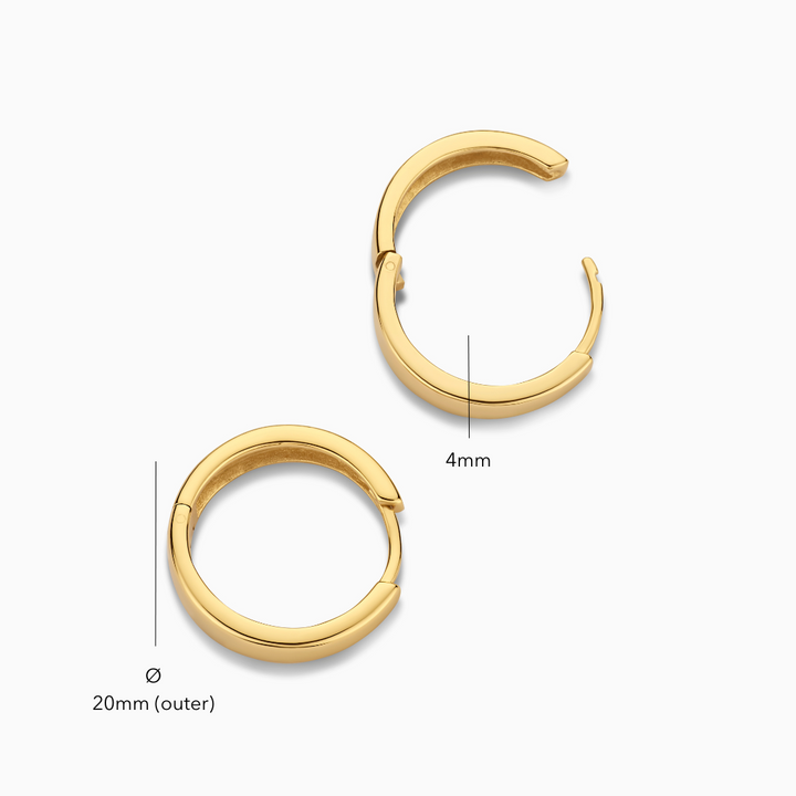 Pendientes Argolla Gia | Oro