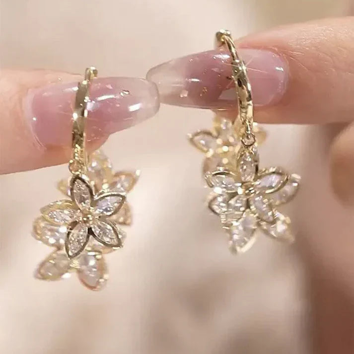 Pendientes Estrella de Primavera con colgante