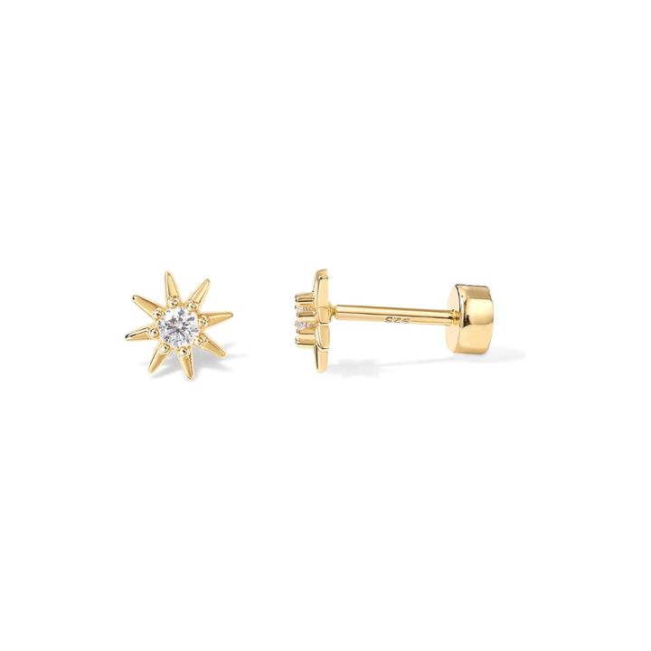 Pendientes Rayos de Sol | Oro